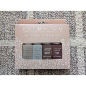 Sand + Fog Fragrance Diffuser Oils Set of 4 Caramel Pumpkin Cider‎ Holiday New